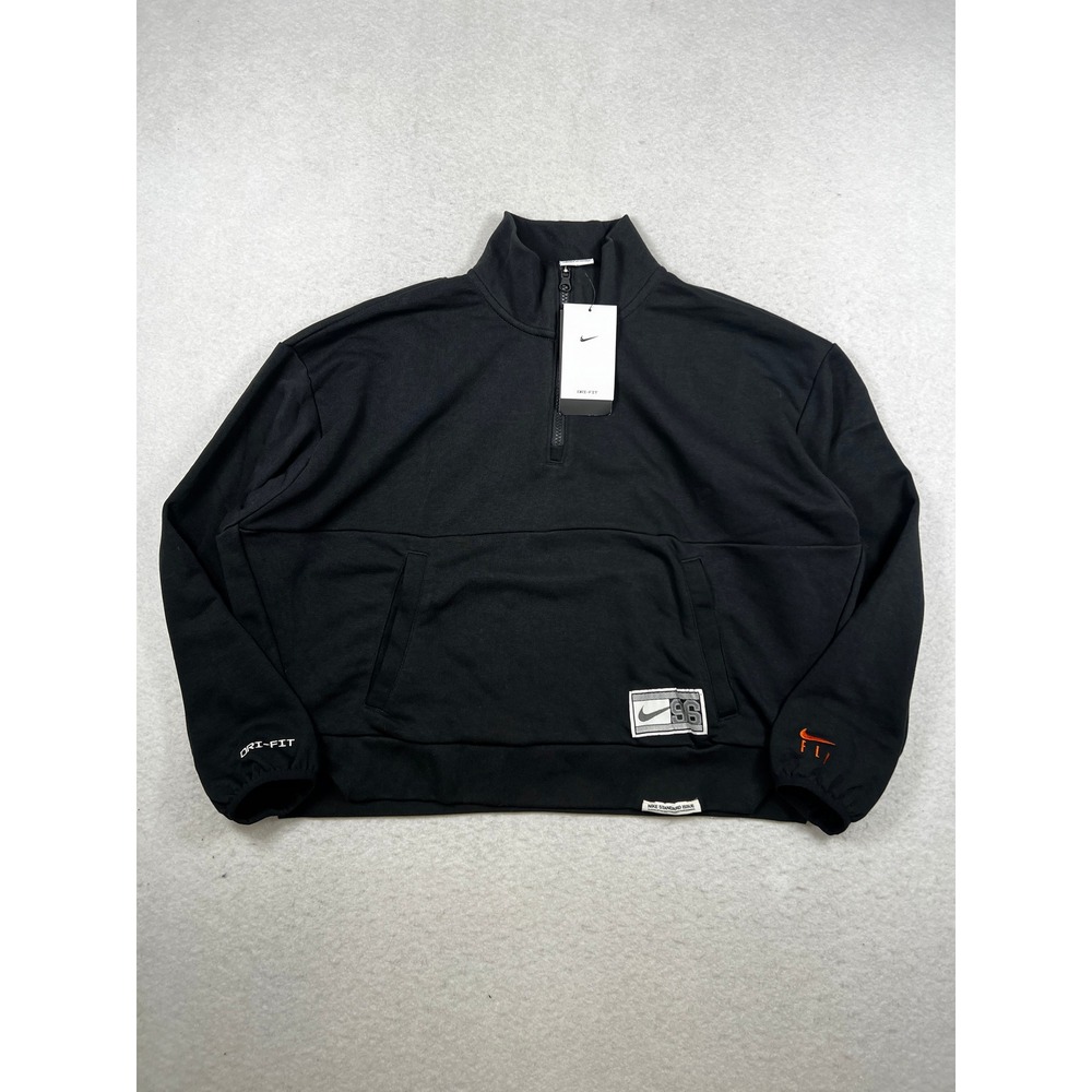 NWT Nike Dri-FIT Swoosh Fly Womens Quarter Zip Basketball Sweatshirt SZ M